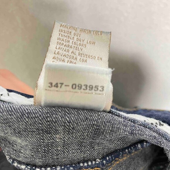 SALE! BABY PHAT Y2K Dark Denim Cuffed Shorts Size 13 Juniors - Picture 6 of 10